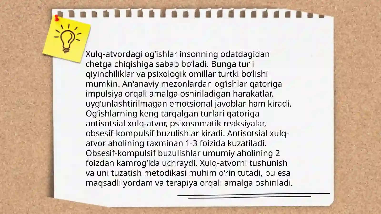 Xulq-atvordagi Salbiy Og'ishlar Typologiyasi va Xulq Og'ishining Shakllanishi 4
