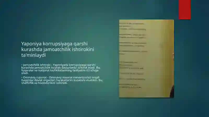 Korrupsiyaga qarshi kurash bo’yicha Janubiy Koreya, Yaponiya, Xitoy, Singapur va Qozog'iston tajribasi 4