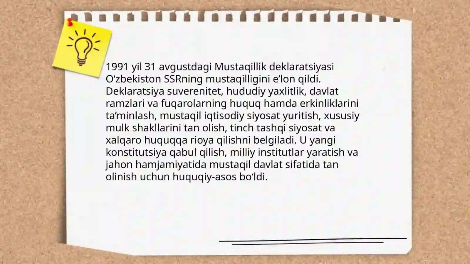 Mustaqil O‘zbekiston Respublikasi tashkil topishining tarixiy ahamiyati 4