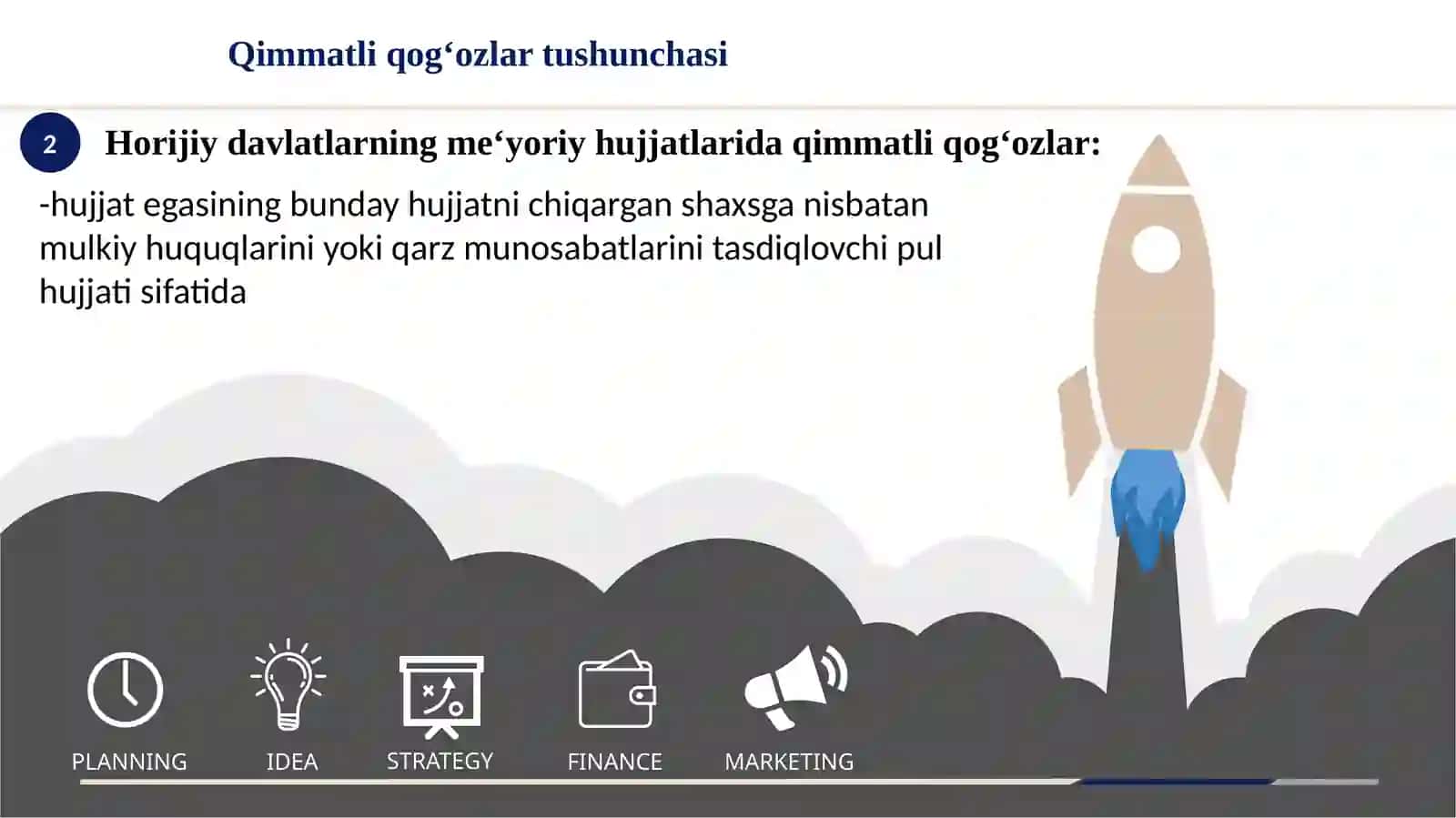 Qimmatli qog‘ozlar bozori faniga kirish 4