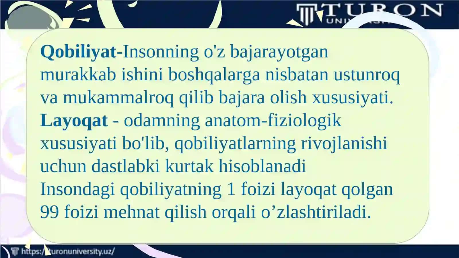 QOBILIYAT HAQIDA TUSHUNCHAREJA 4