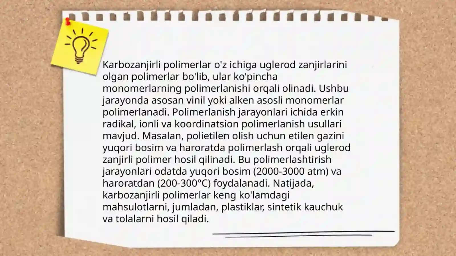 Karbozanjirli va geterozanjirli polimerlarning asosiy vakillari 4