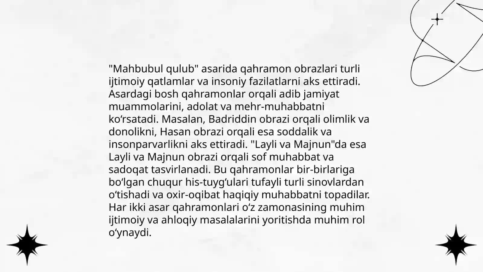 Badiiy obraz turlarining muayyan asar misolidagi tahlili 4