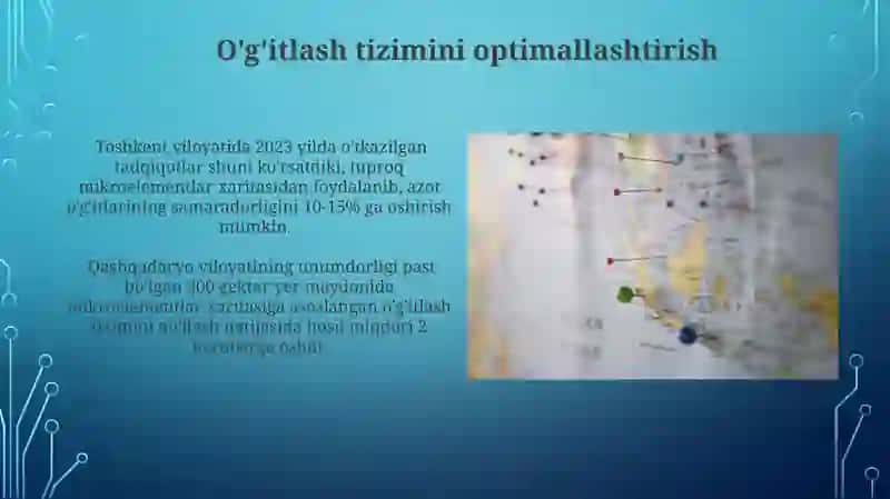 Tuproqlarning mikroelementlar boʻyicha agrokimyoviy xaritasi va uning ahamiyati 4