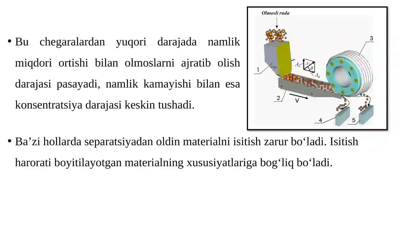Olmosni elektrik va magnitli separatsiyasi 4