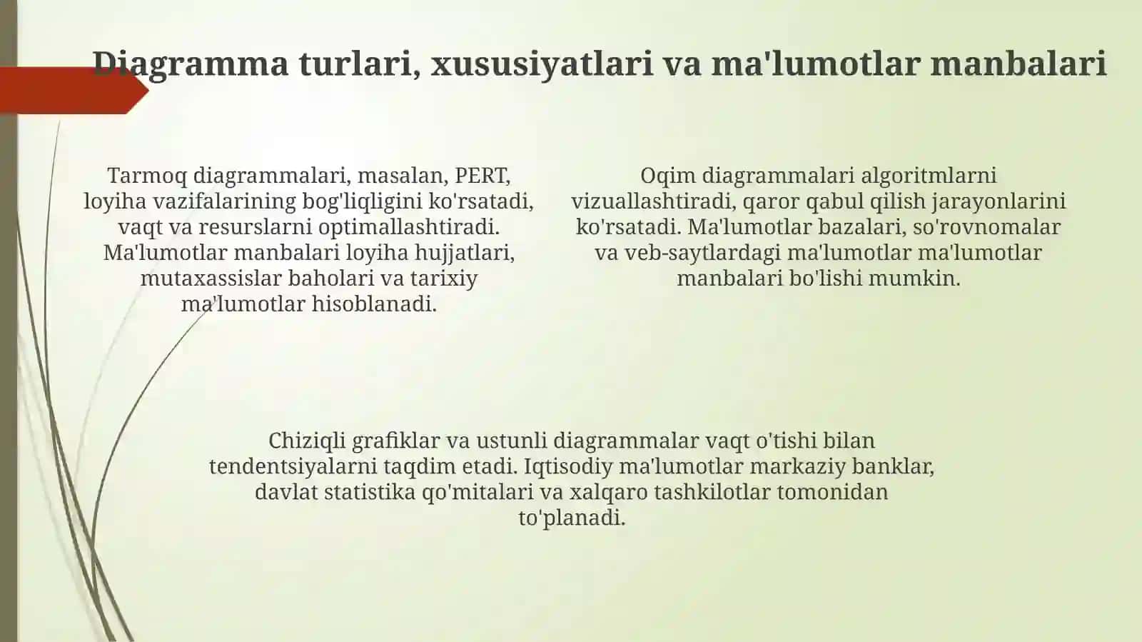 Iqtisodiy ma'lumotlarni tahlil qilishda diagrammalarning roli va ahamiyati 4