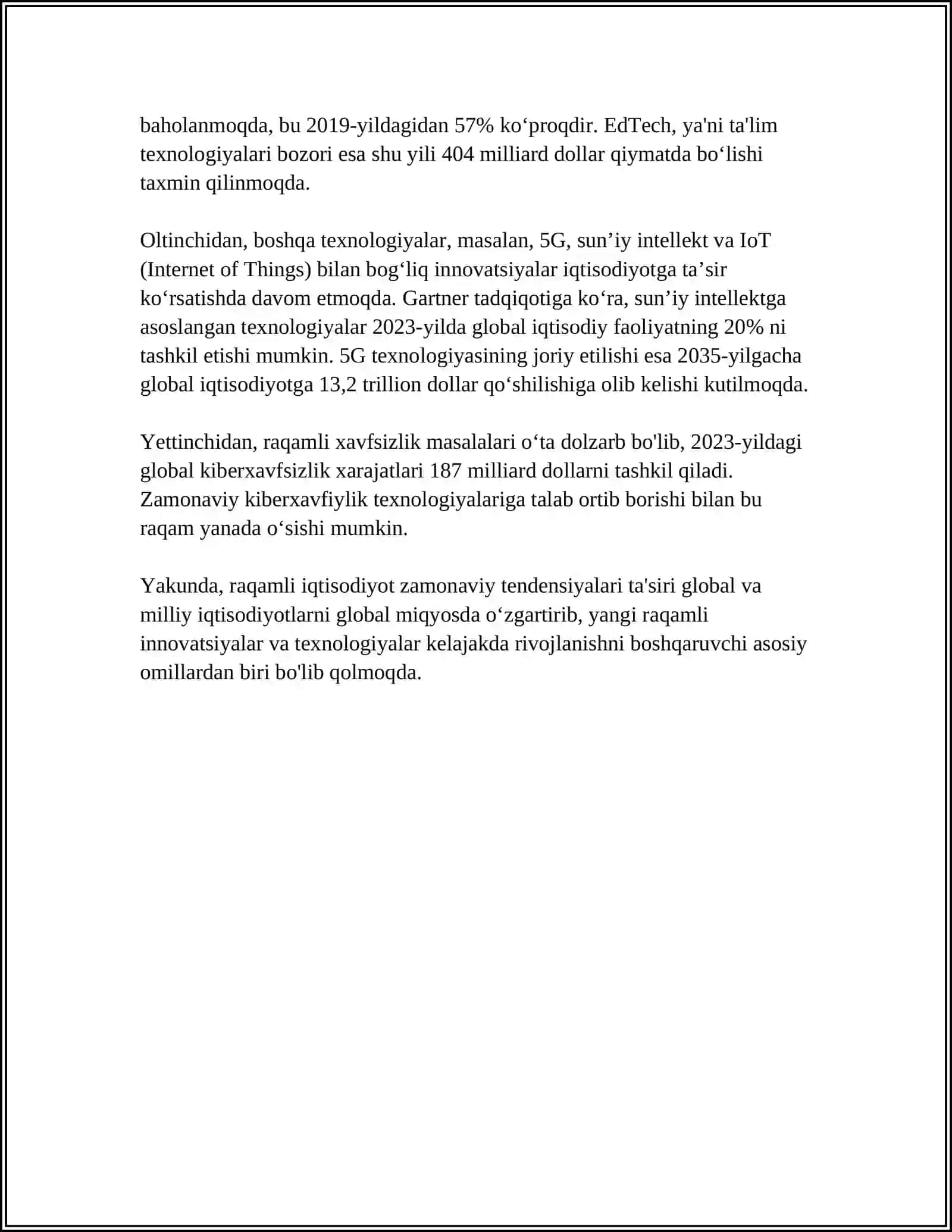 Raqamli iqtisodiyotning zamonaviy tendensiyalari 4