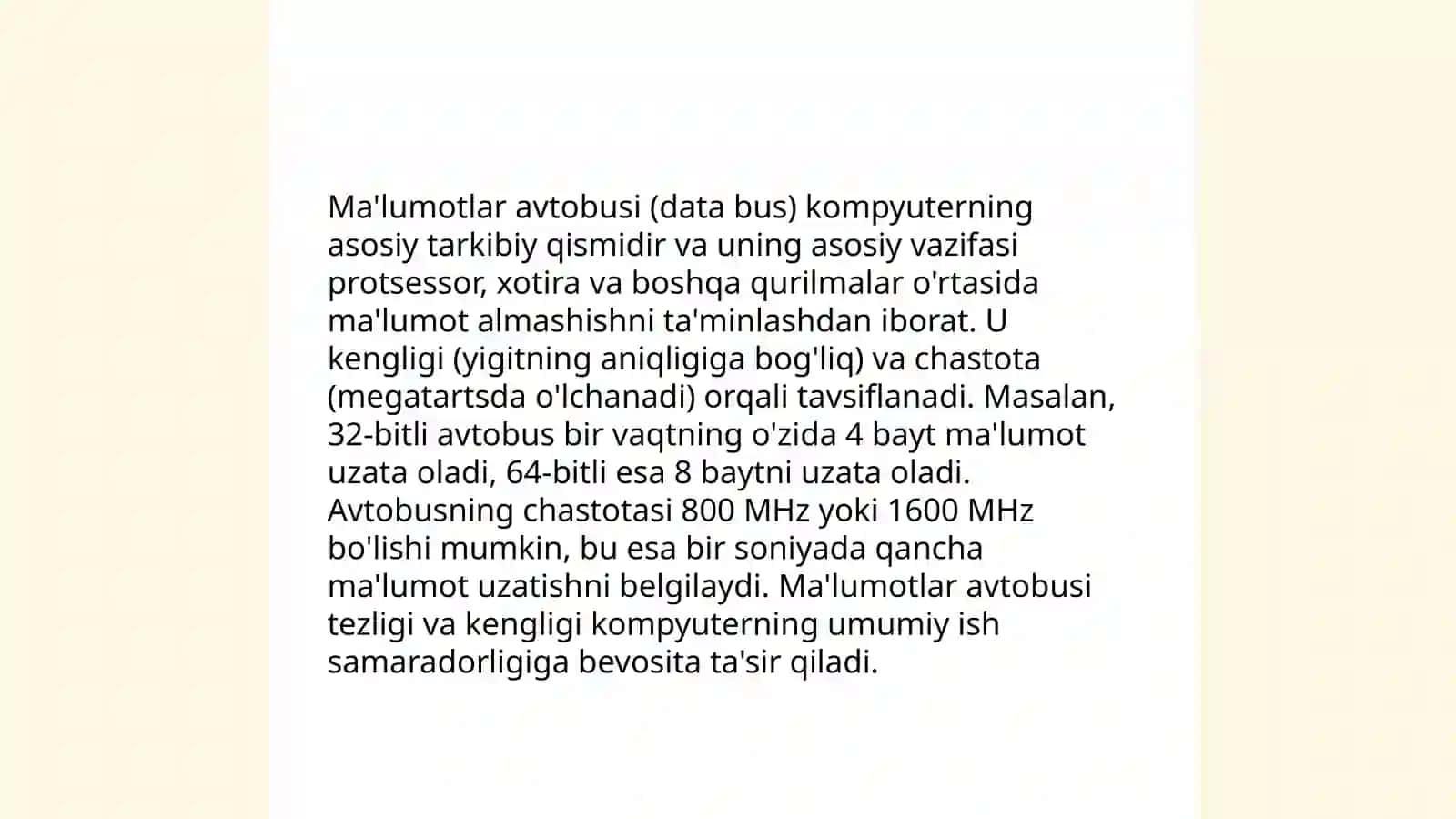 Ma'lumotlar avtobusi 4