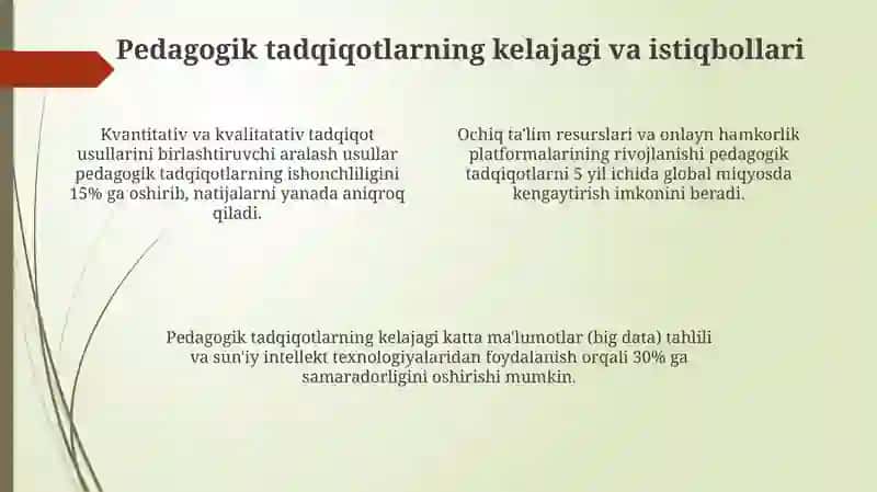 Pedagogik tadqiqotning muammosi 4