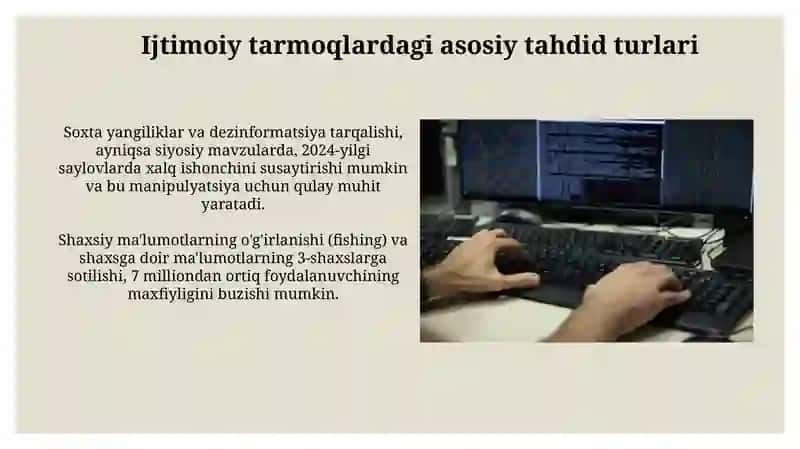 Ijtimoiy tarmoqlardagi tahdidlar vamedia madaniyat 4