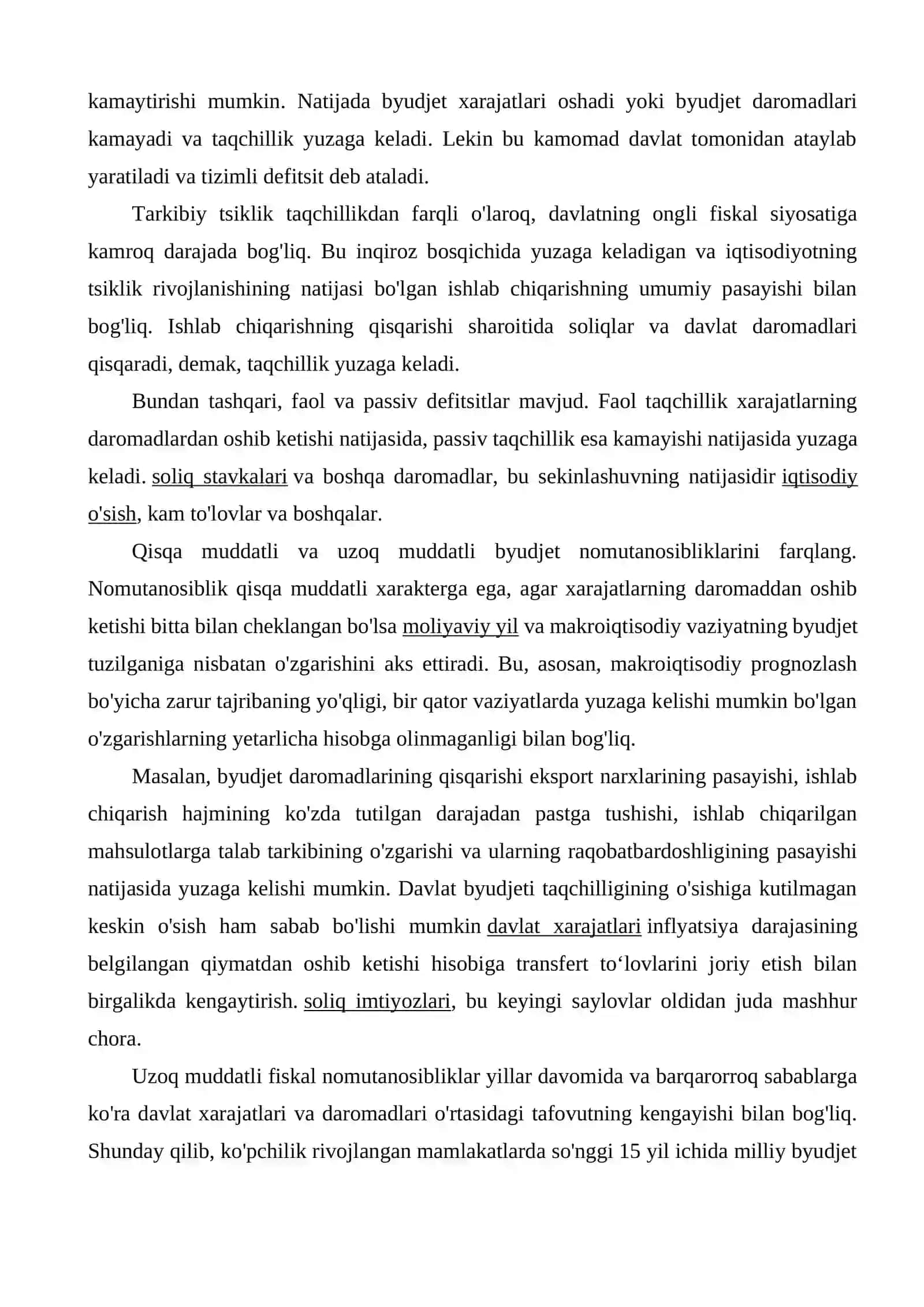 Byudjet taqchilligi va uni moliyalashtirish manbalari 4