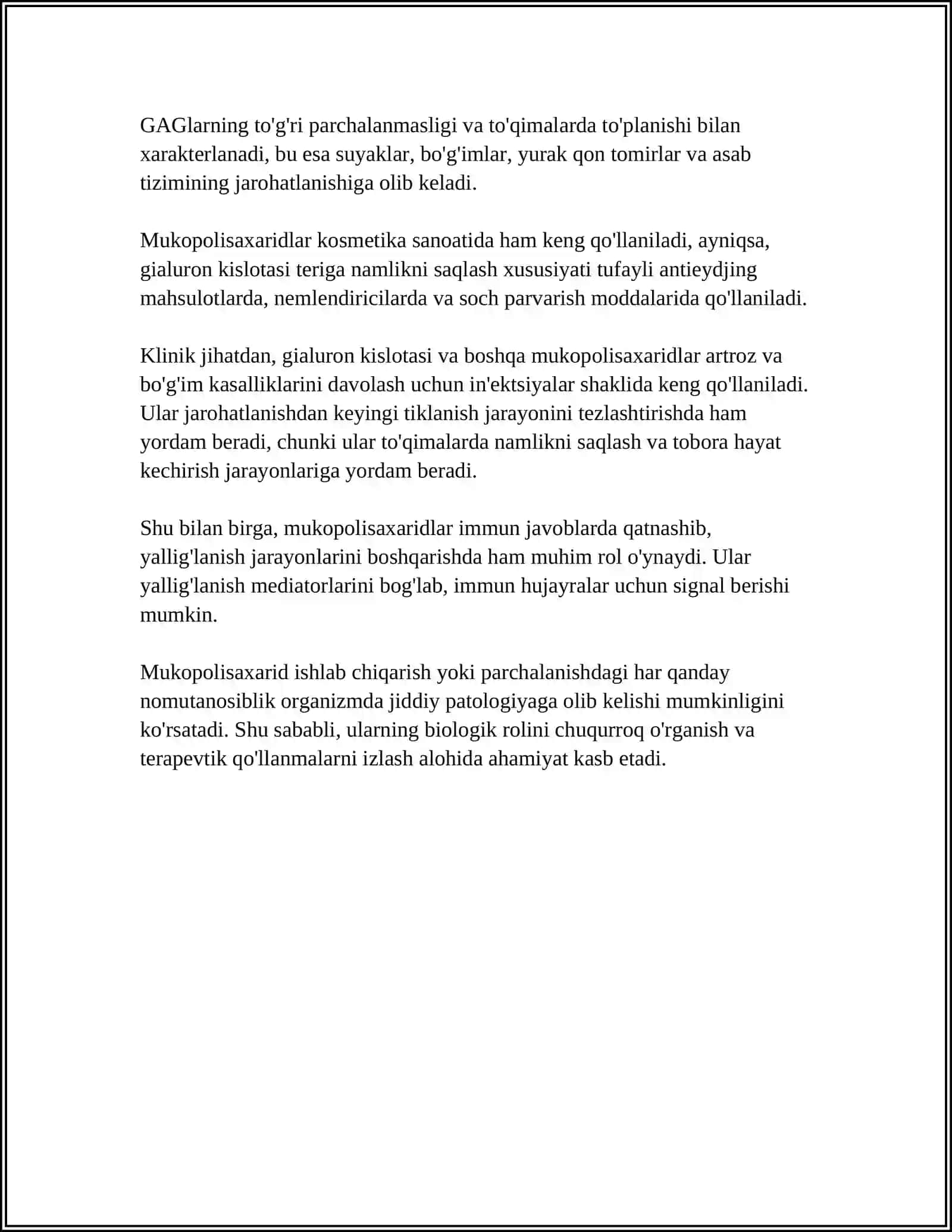 MUKOPOLISAXARIDLAR 4