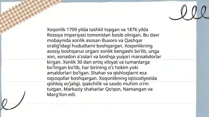 Turk xoqonligining o'rnatilishi 6-7asrlarda Xorazm Sog'd Farg'ona 4
