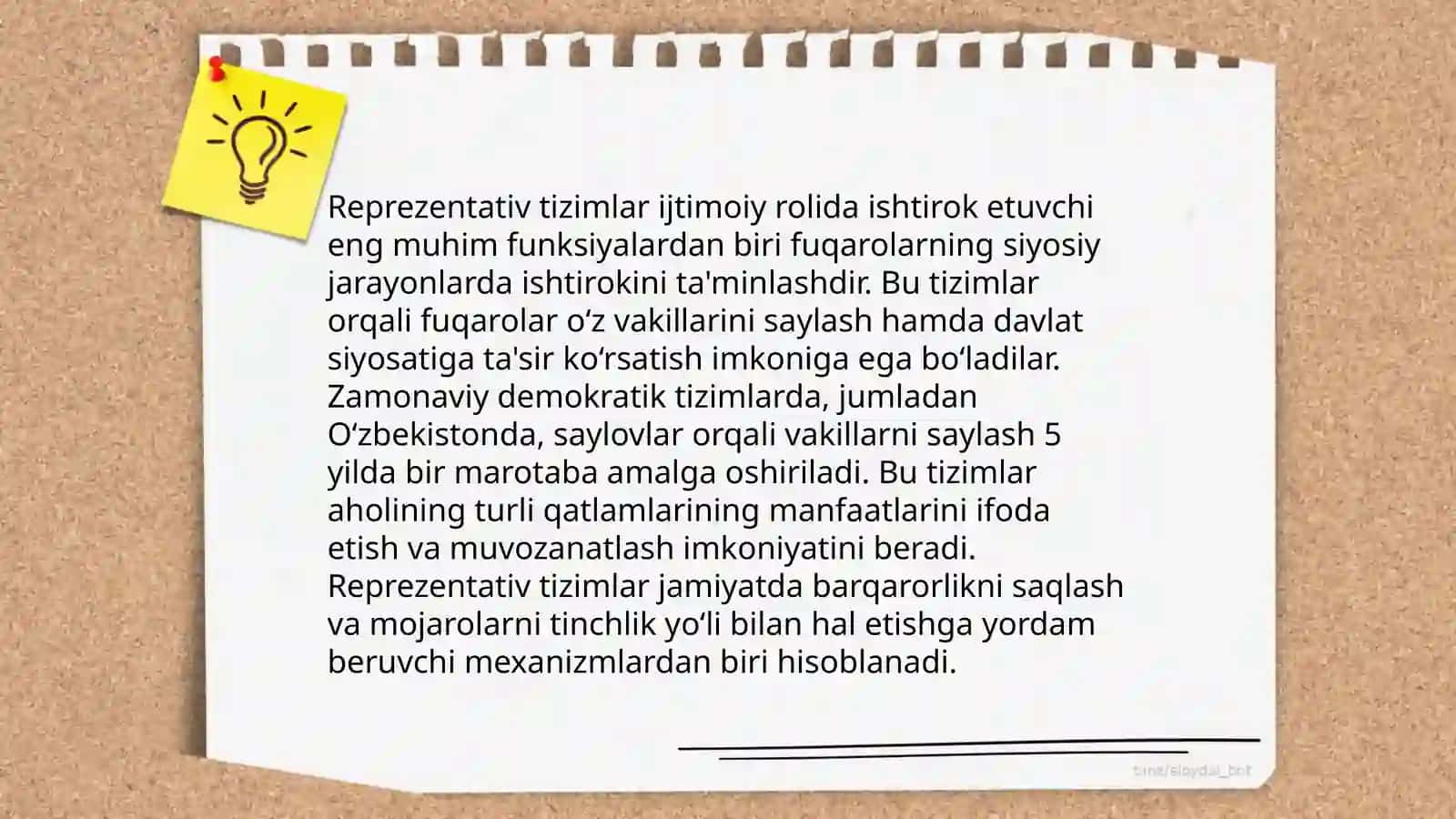 Reprezentativ tizimlar 4
