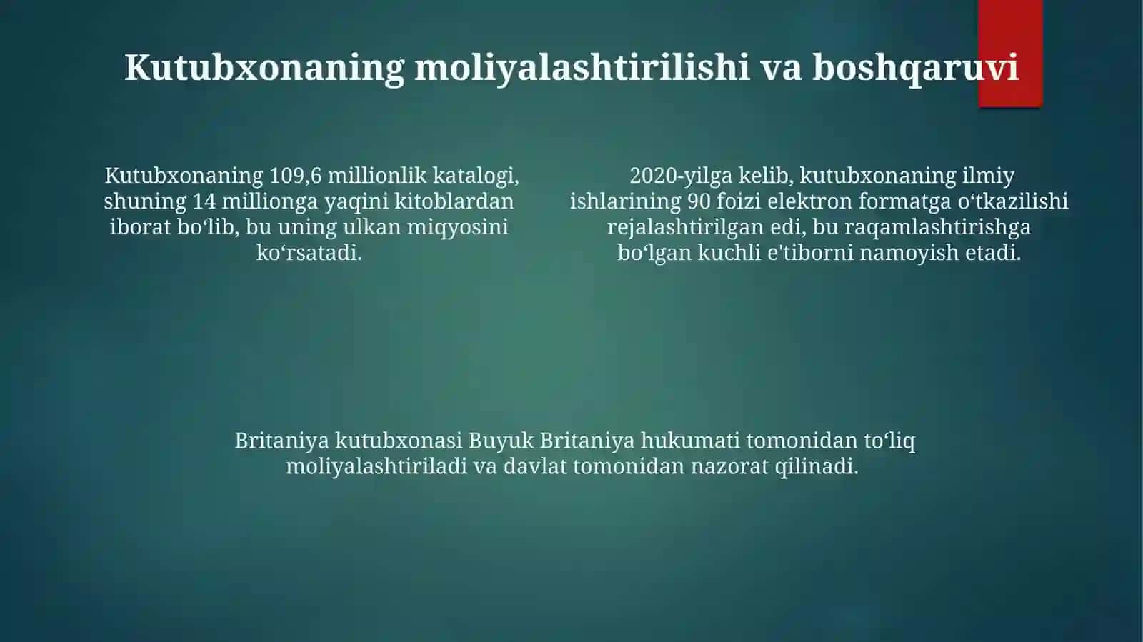 Britaniya kutubxonasining xizmatlari 4