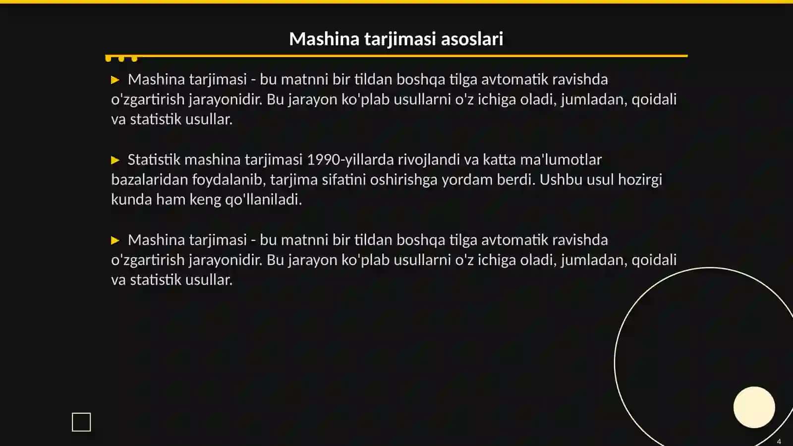 Kompyuter tarjimasida qo’llaniladigan zamonaviy dasturlar 4