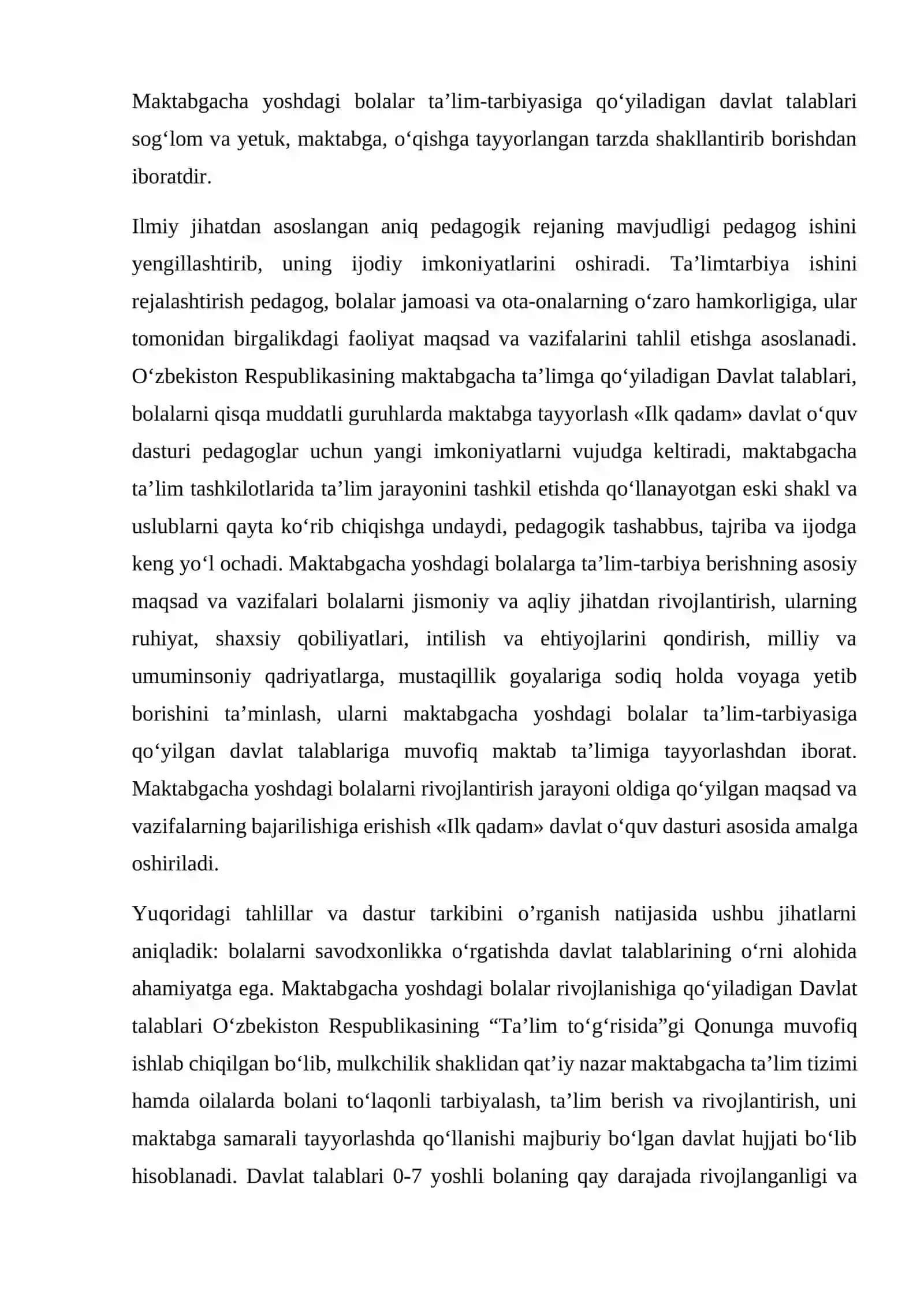 Ilk qadam dasturi 4