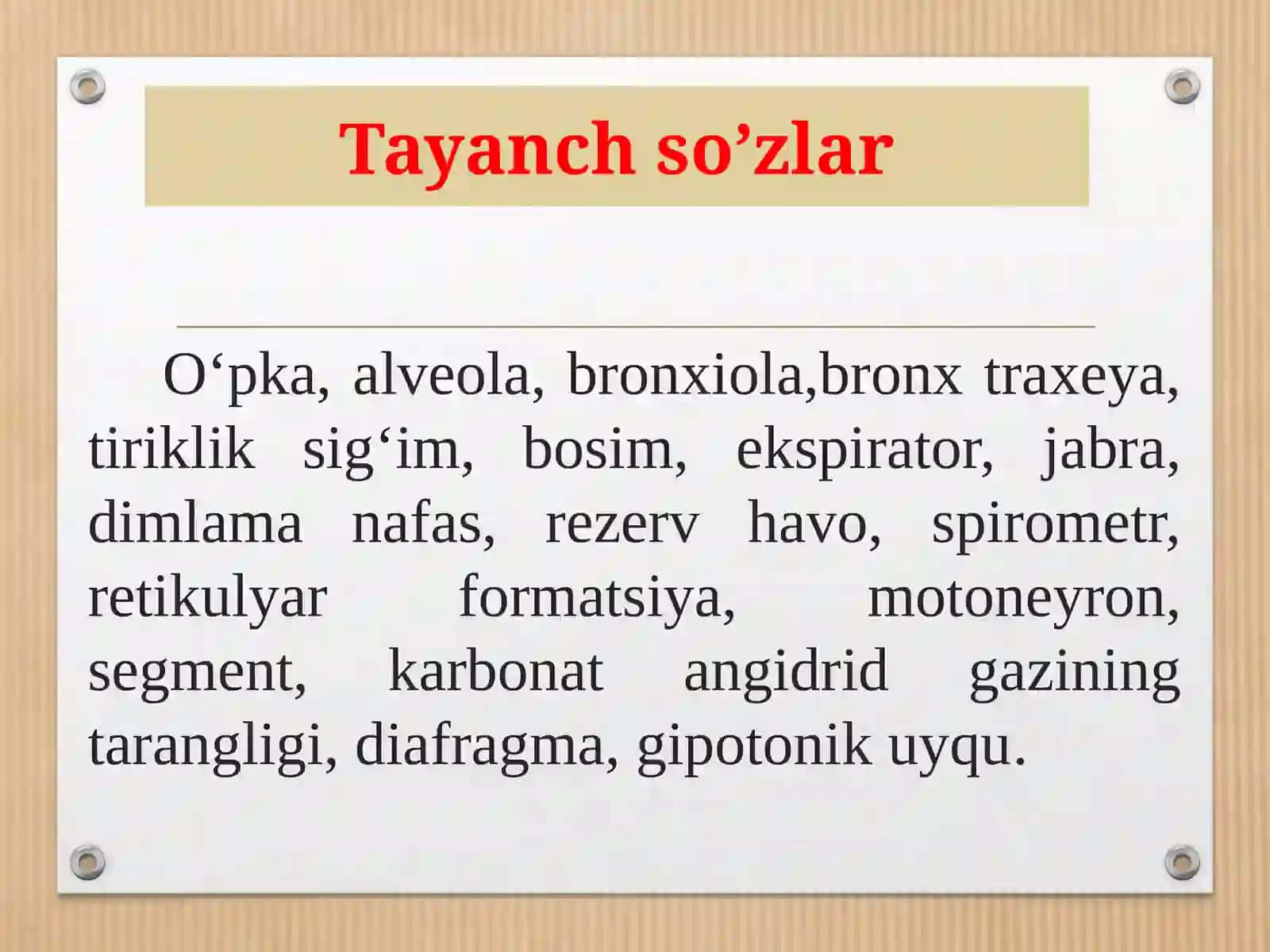 Nafas aʼzolari tuzilishi va fiziologiyasi 4