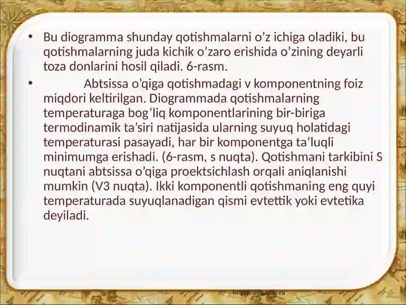 Metal asosidagi qotishmalardagi faza o'zgarishlari 4