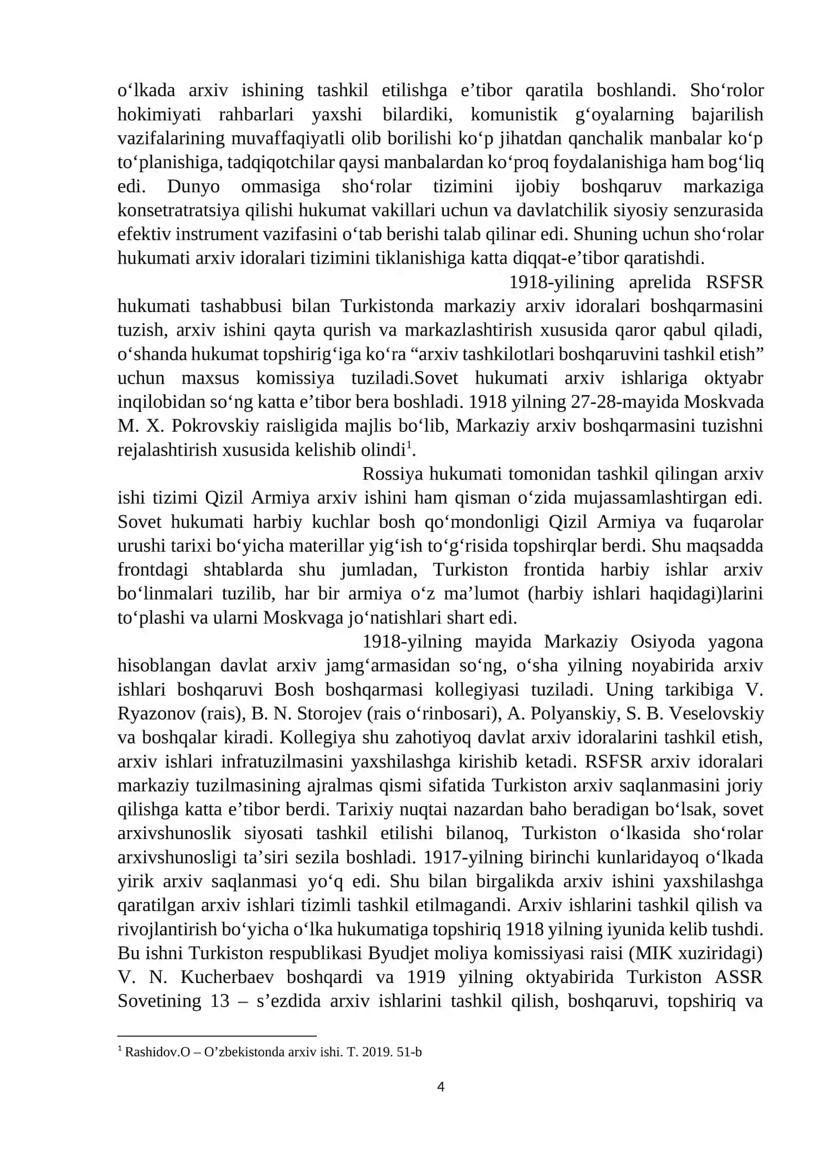 Milliy arxivlar bilan ishlash tarixi 4