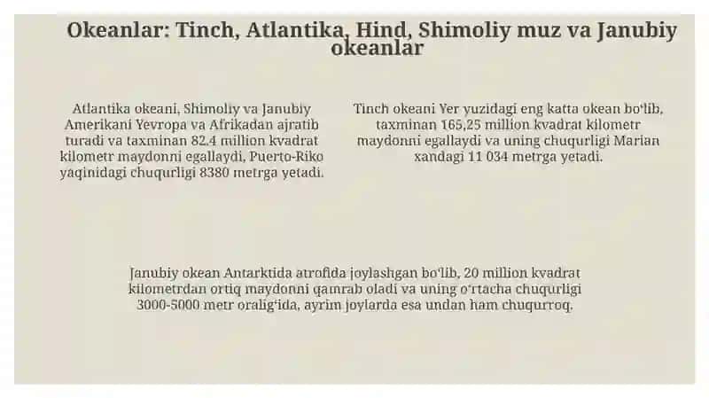 Dunyo okeani va uning qismlari 4
