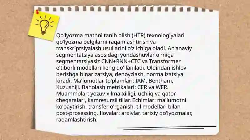 Optik belgilarni tanib olish (OCR) texnologiyalari 4