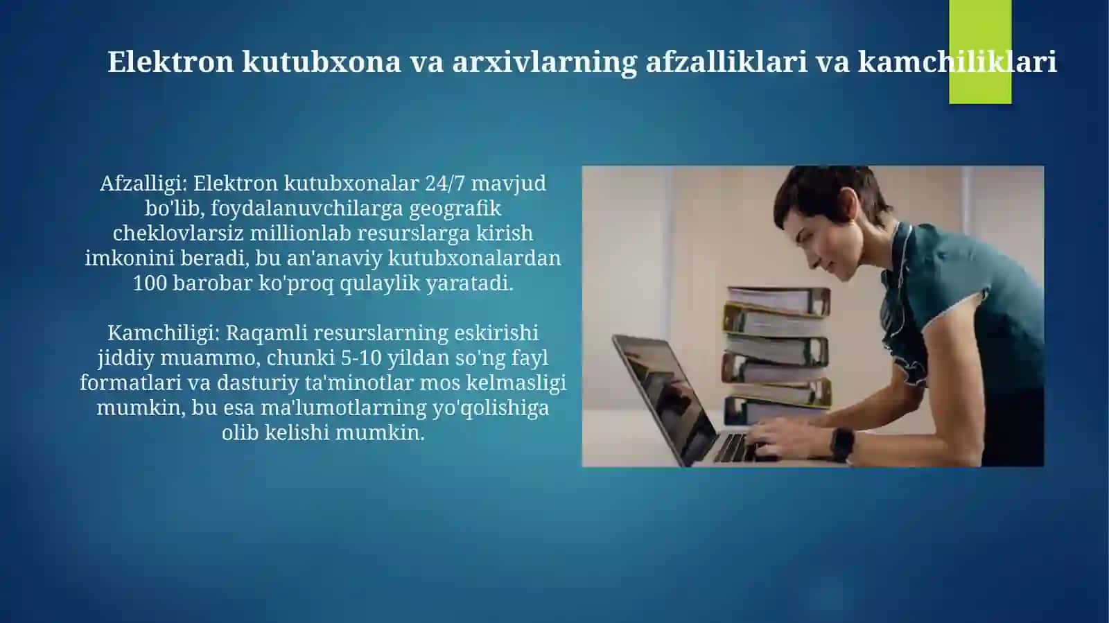Elektron kutubxonalar va arxiv bilan ishlash 4