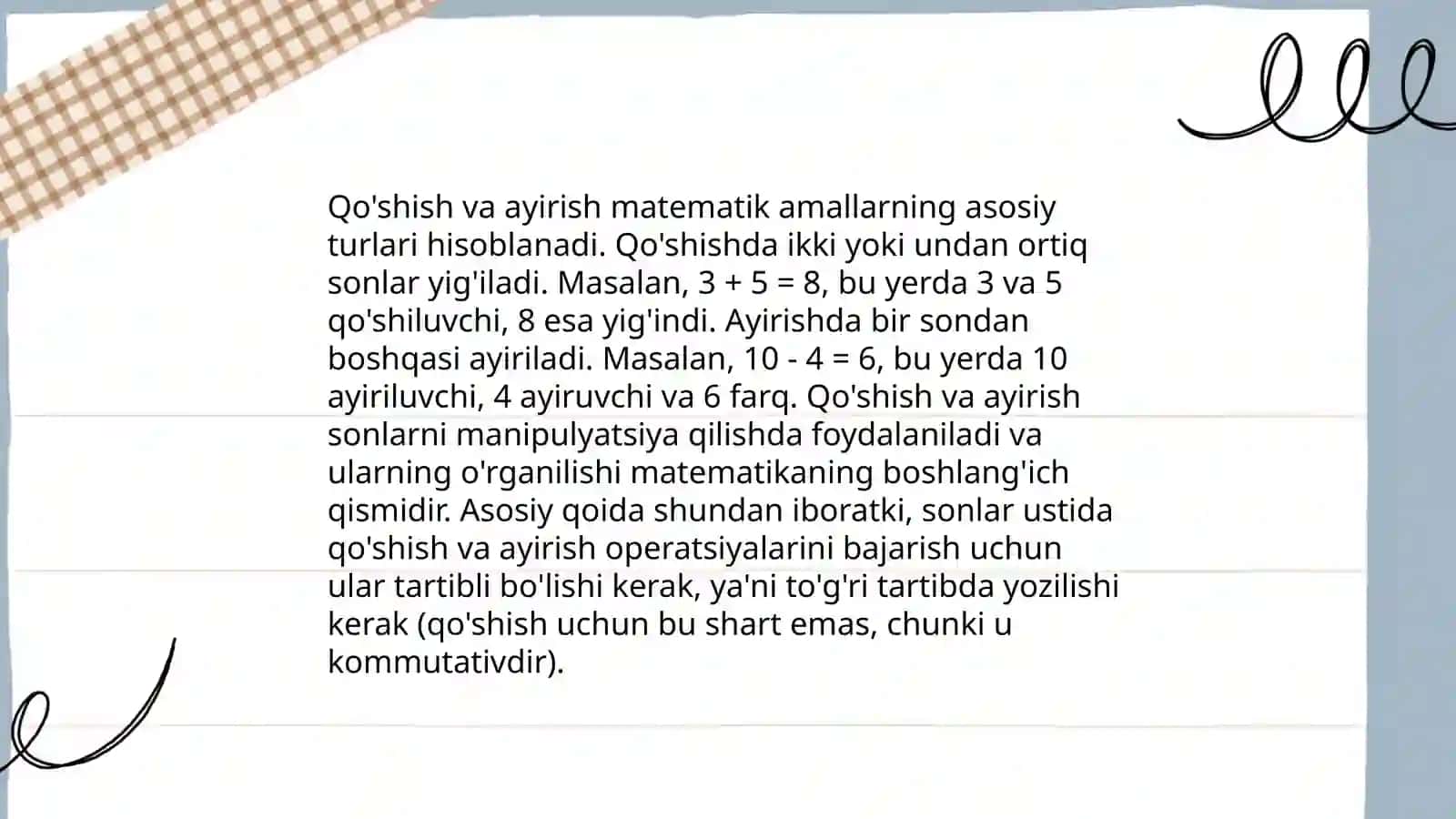 Sonlarni tanishtirish 4