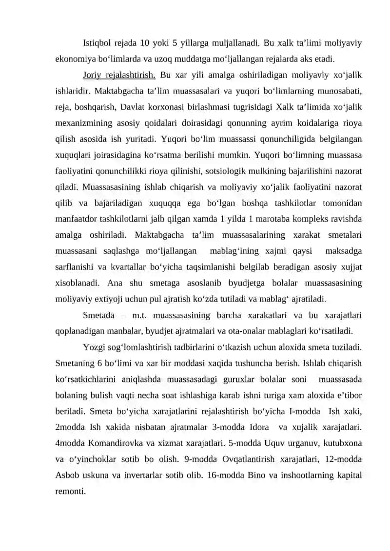 Maktabgacha va boshlang'ich ta'lim rejasi 4