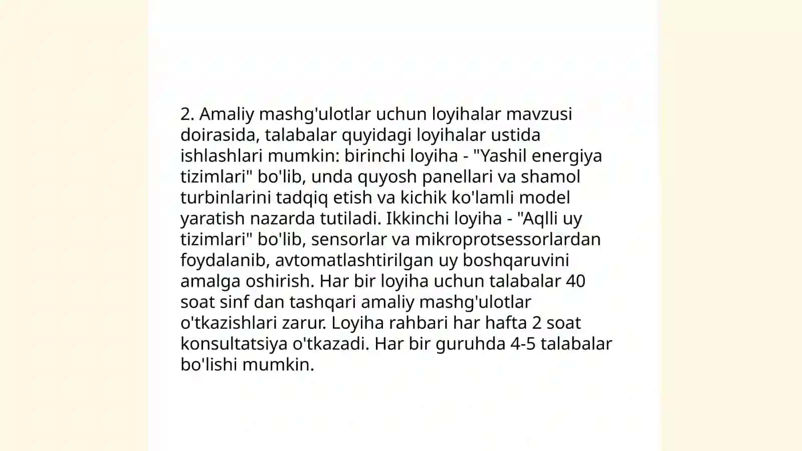 Texnologik ta’lim praktikumi oʻquv jarayonini tashkil etish 4