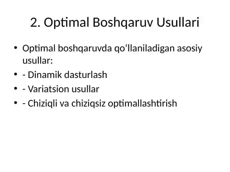 Boshqaruv Tizimlarida Optimal Boshqaruvni Sozlash 4