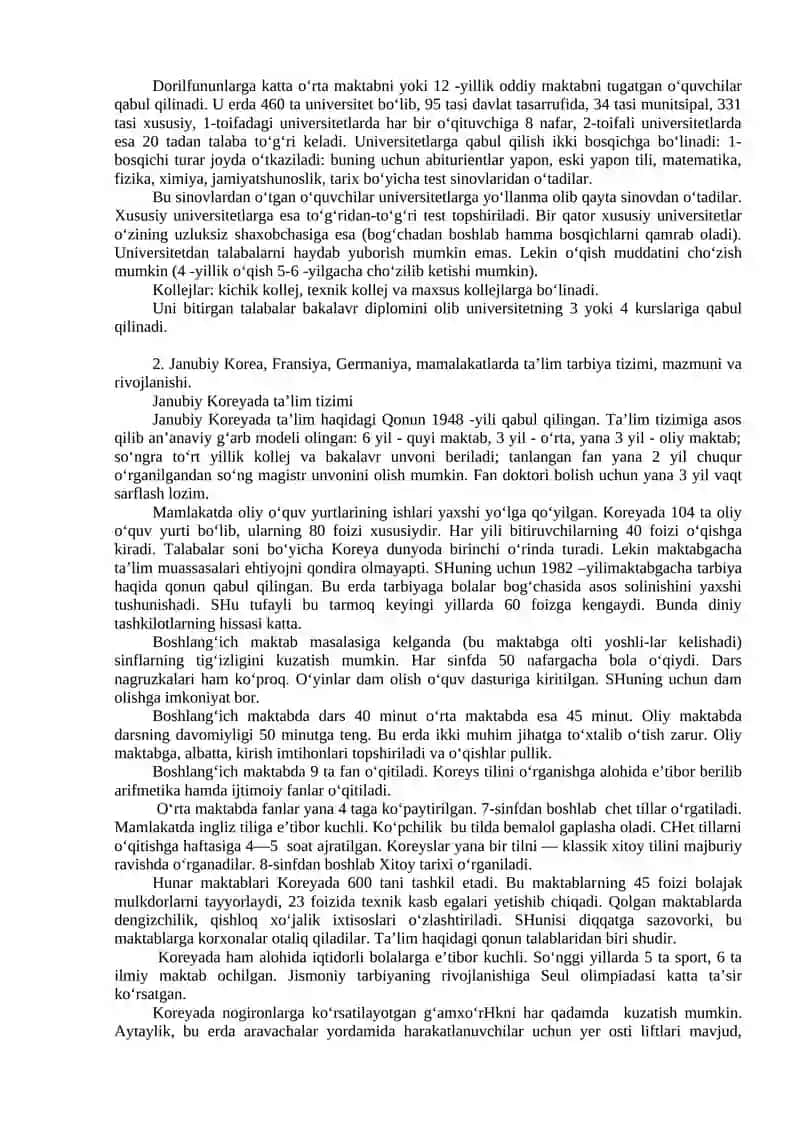 IQTISODIY RIVOJLANGAN DAVLATLARDA TA’LIM TIZIMI 4