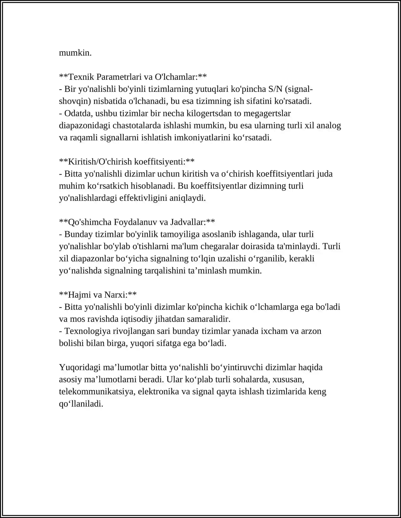 BIR BOYINLI DIZIMLAR ÙSTIDA ÀMALLAR VA ULARNING ALGORITMLARI 4