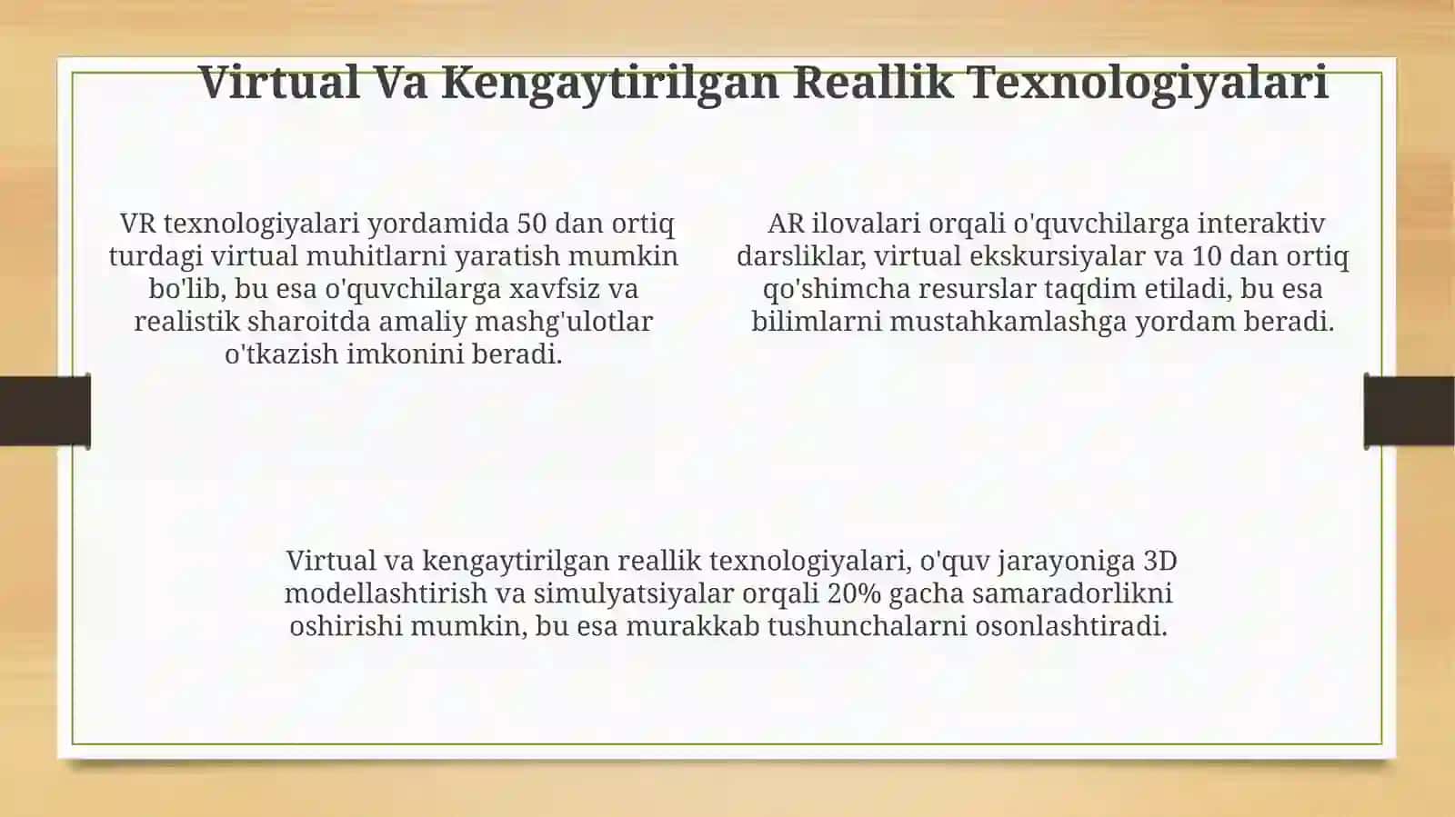 Interfaol Ta'lim Metodlari Uchun Texnologiyalar 4