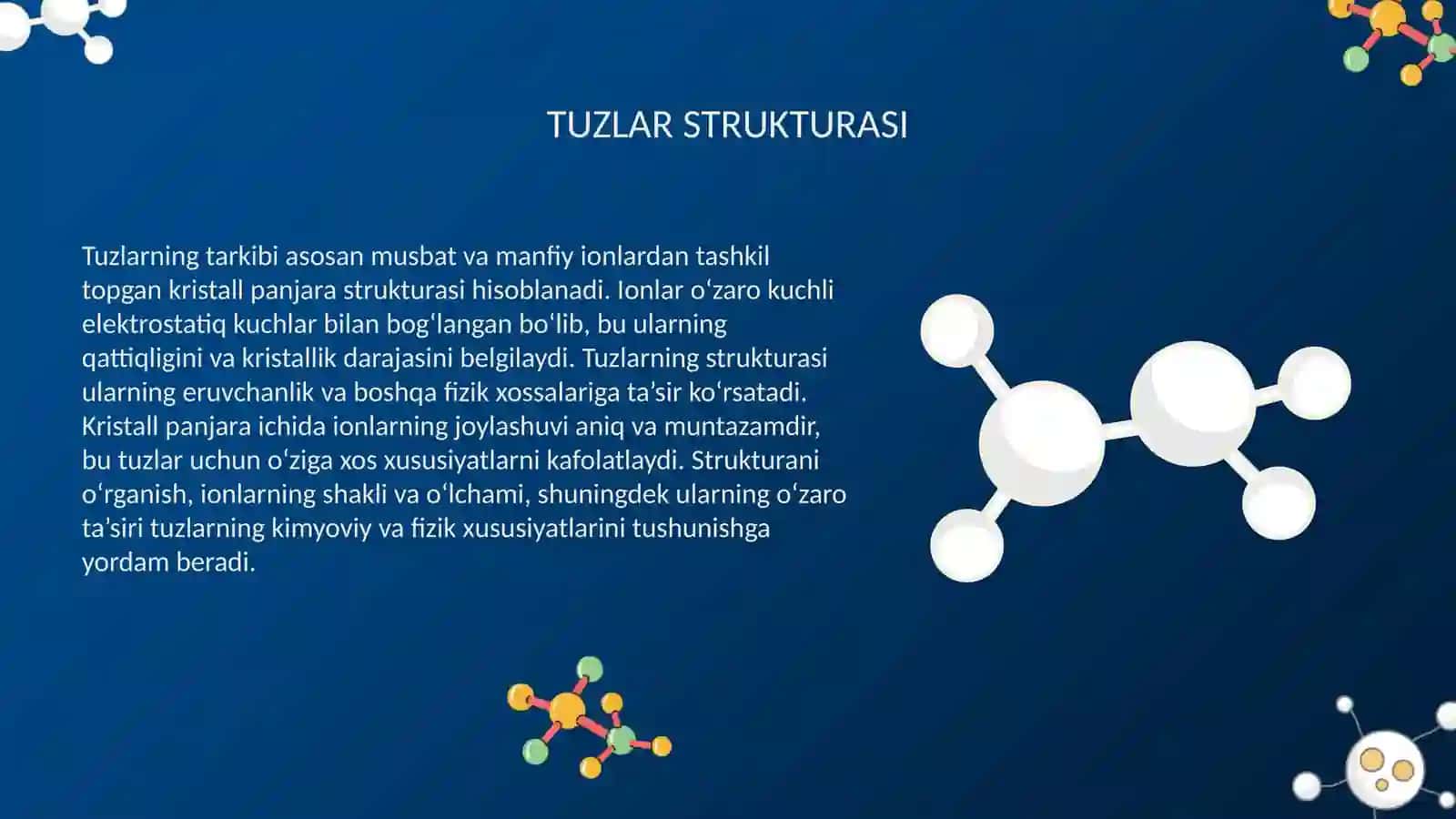 ERUVCHAN TUZLAR VA ULARNING TARKIBIY BRIKMALARI 4