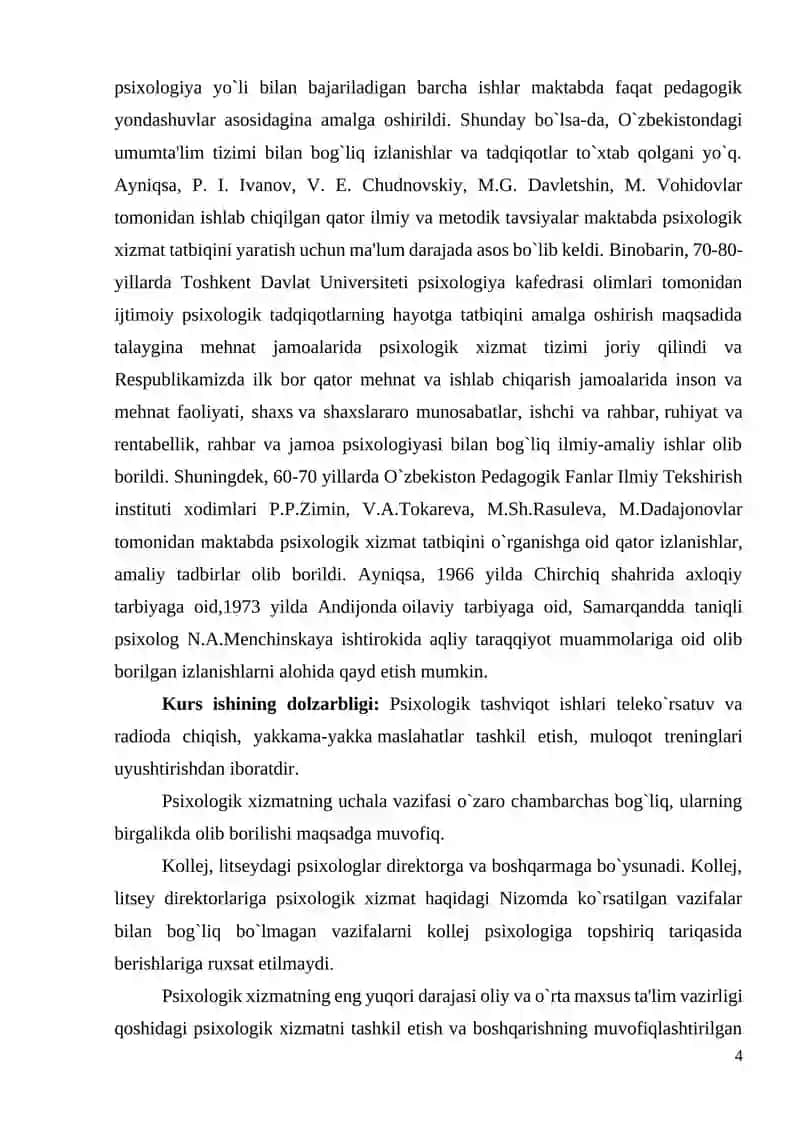 MAKTABDA IJTIMOIY-PSIXOLOGIK XIZMATLARNI TASHKIL ETISH 4
