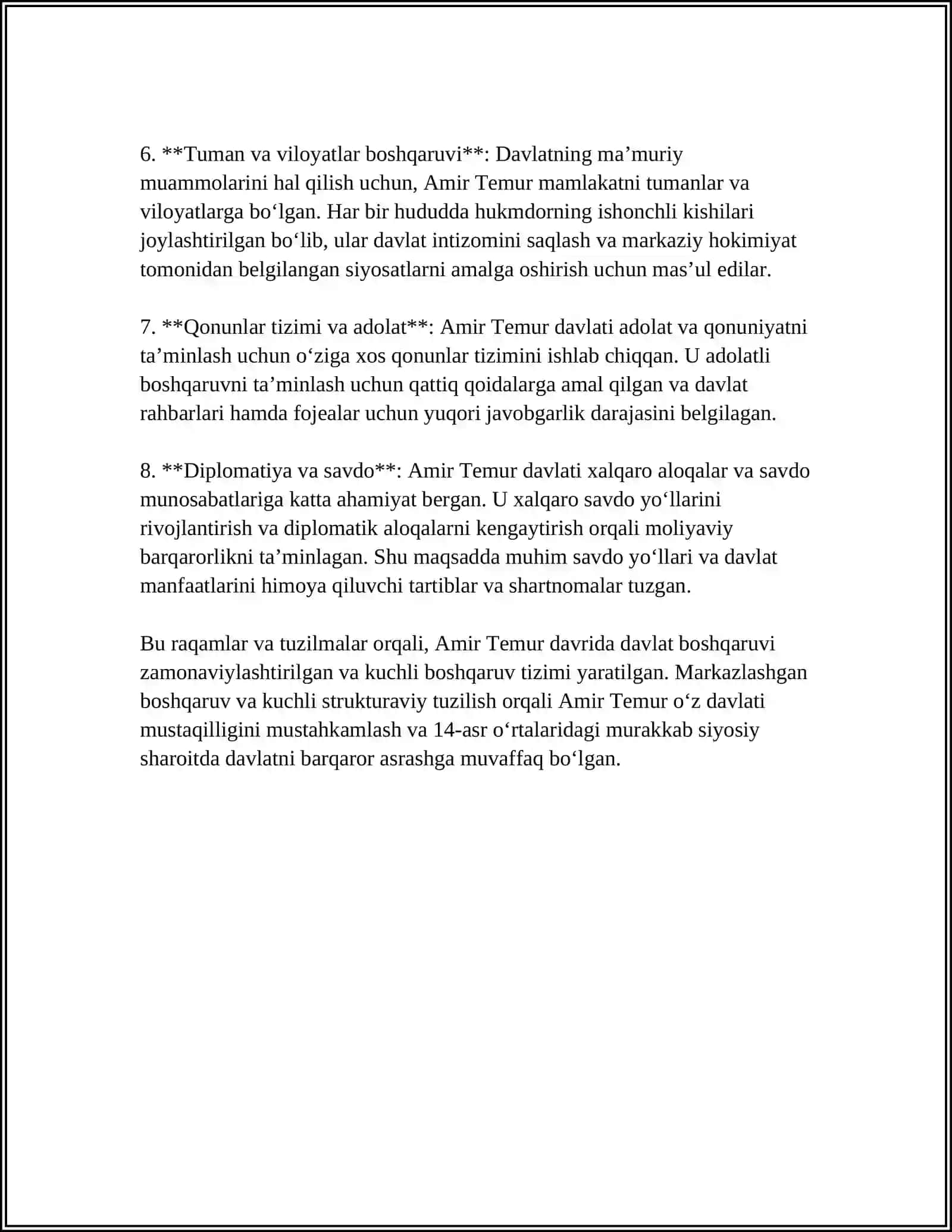 AMIR TEMUR DAVRIDA BOSHQARUV TIZIMI 4