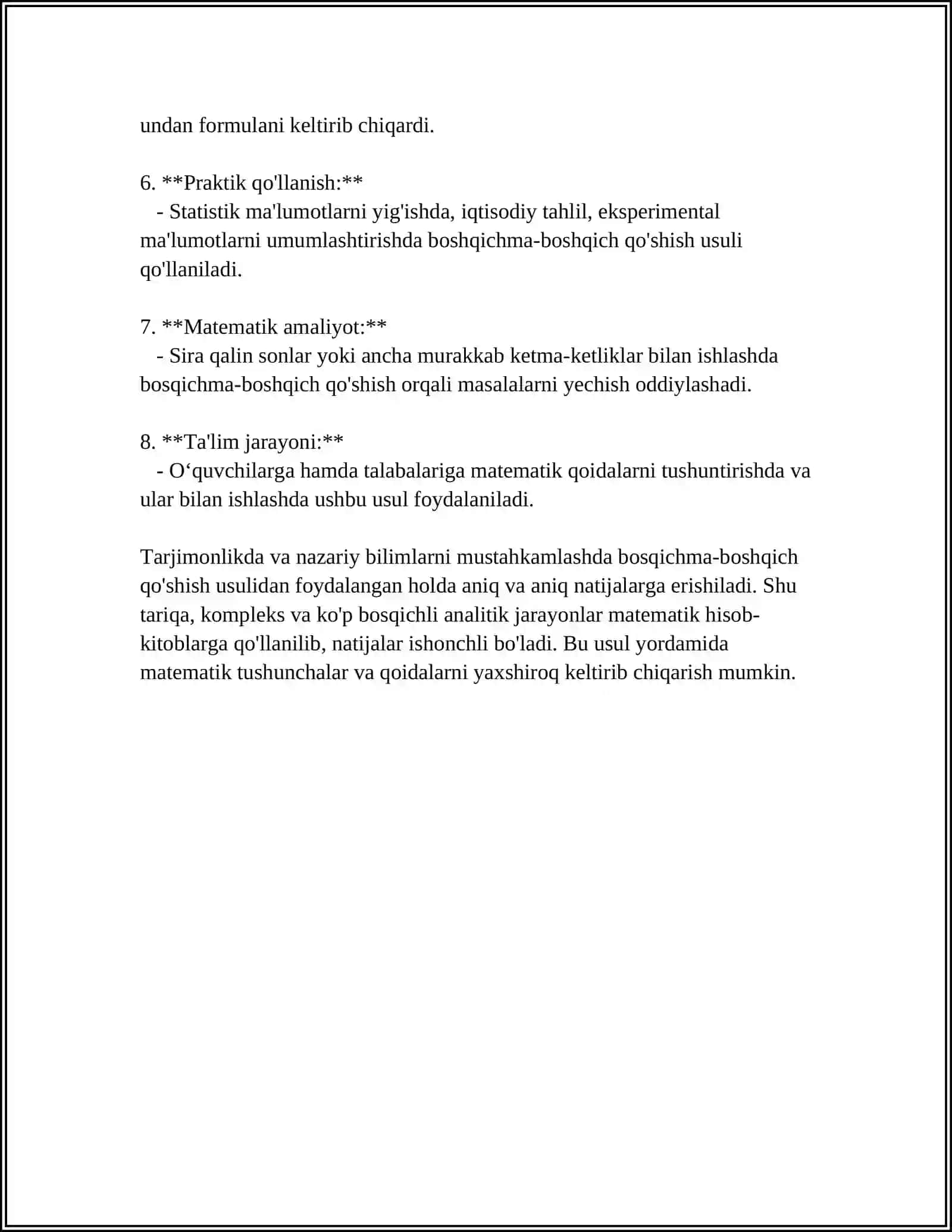 BIR BOSQICHLI QO'SHISH VA AYIRISH MASALALARINI YECHISH 4
