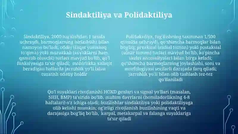 Qoʻl suyaklarning variantli anatomiyasi rivojlanish nuqtalari 4