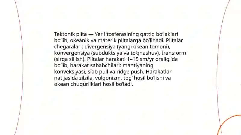 Qalqon, Plita, Sinkliza, Antikliza tushunchalari 4