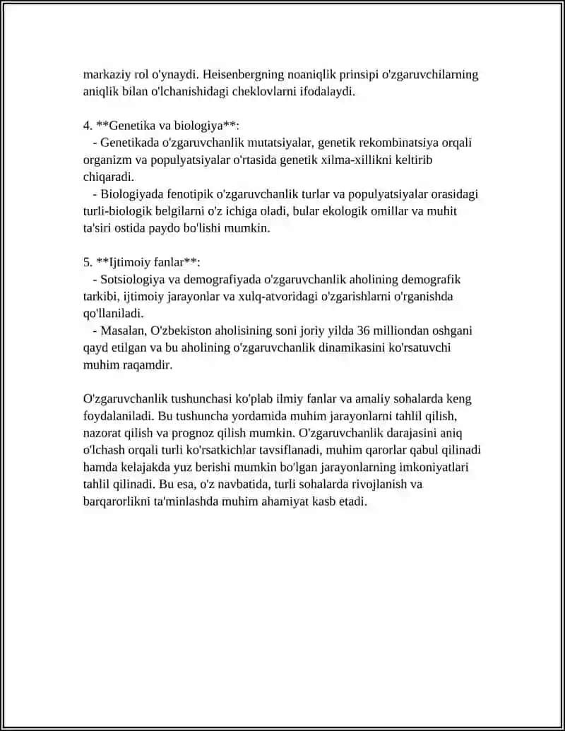 ÕZGARUVCHANLIK UNING XILLARI VA TIBBIYOTDAGI RÕLI 4