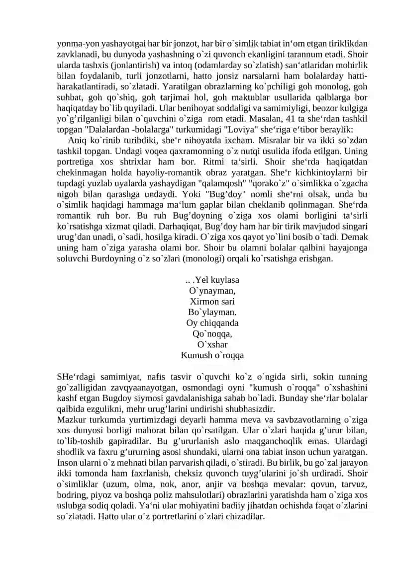 Anvar Obidjon ijodi va o`zbek bolalar adabiyoti 4