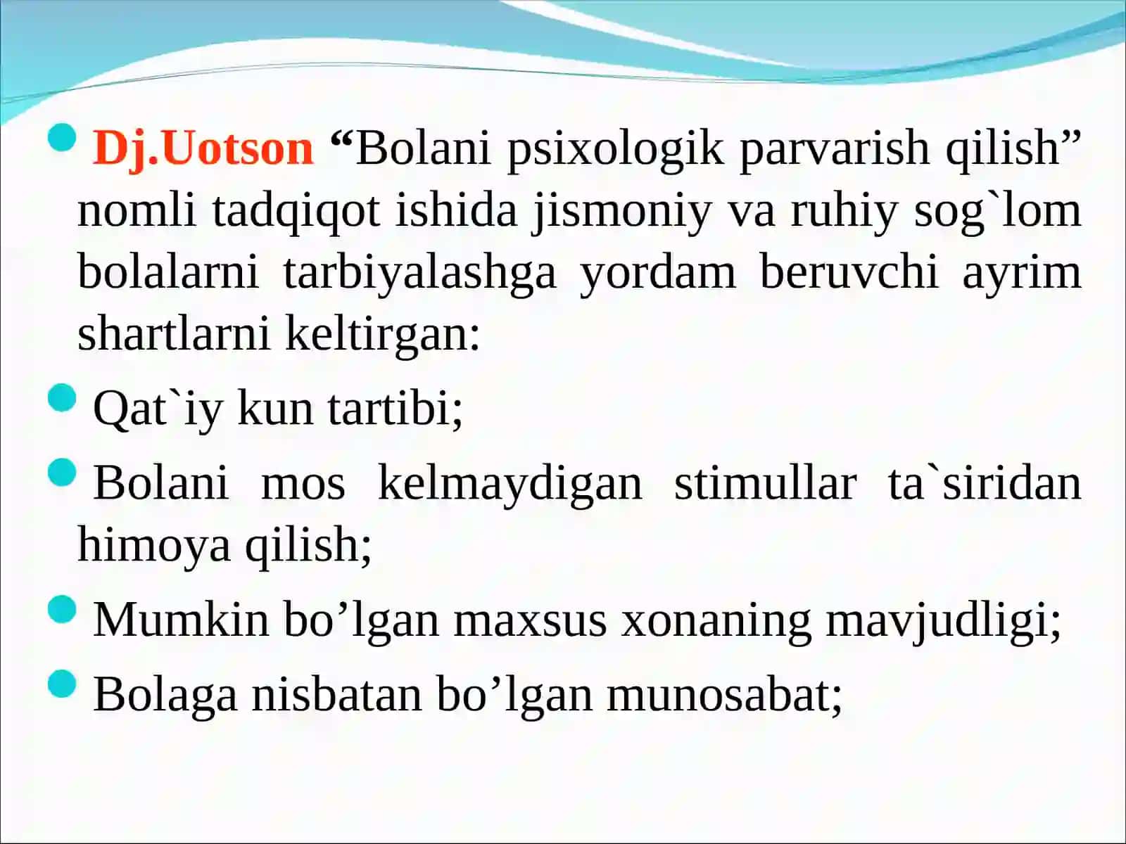 SHaxs shakllanishida bixeviorizm nazariyasining mazmuni 4