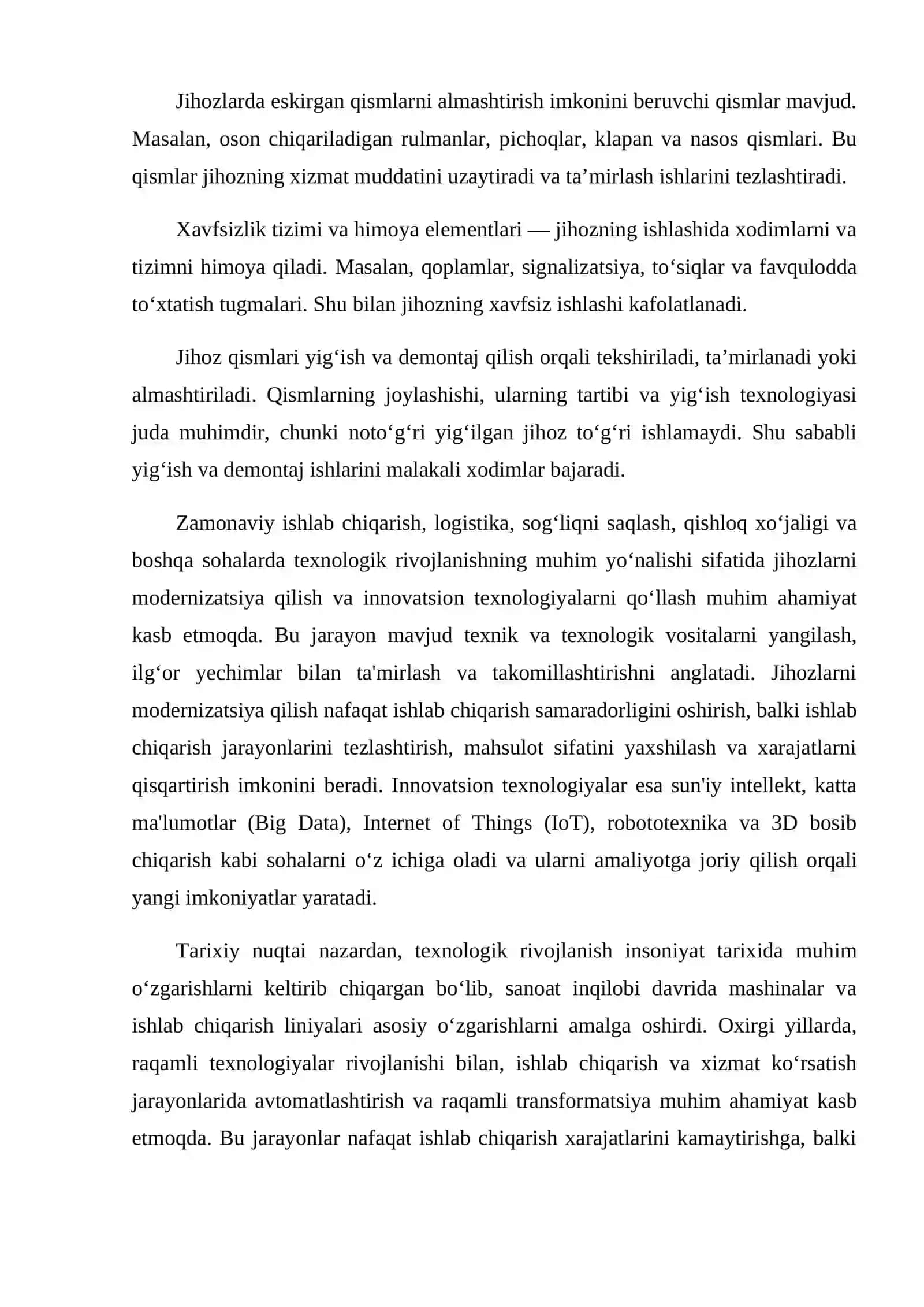 Texnologik jihozlar 4