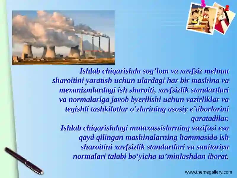 Ishlab chiqarishdagi zararliklari 4