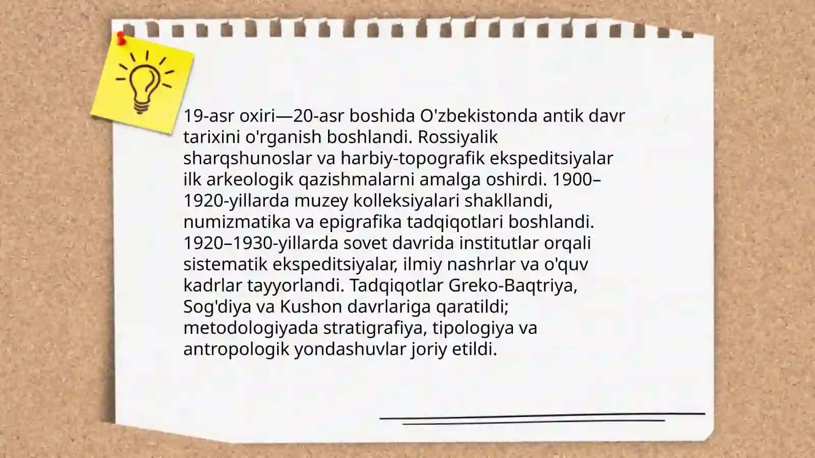 O'zbekistonda antik davr tarixining urganilishi 4