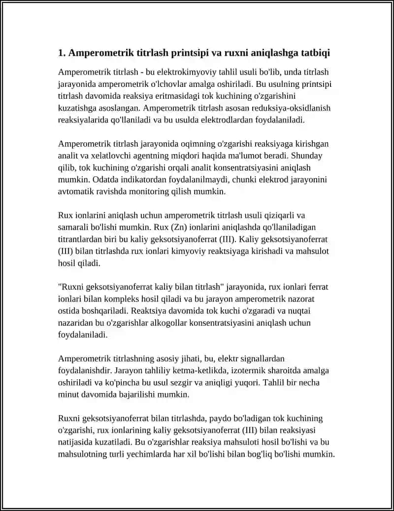 AMPEROMETIRIK TITRLASH USULIDA RUXNI GEKSOTSIYANOFERRAT KALIY BILAN TITRLAB ANIQLASH 4