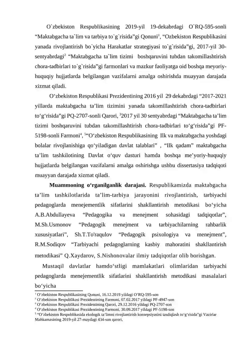 Tarbiyachi pedagoglarda menejementlik sifatlarini shakllantirish metodikasi 4
