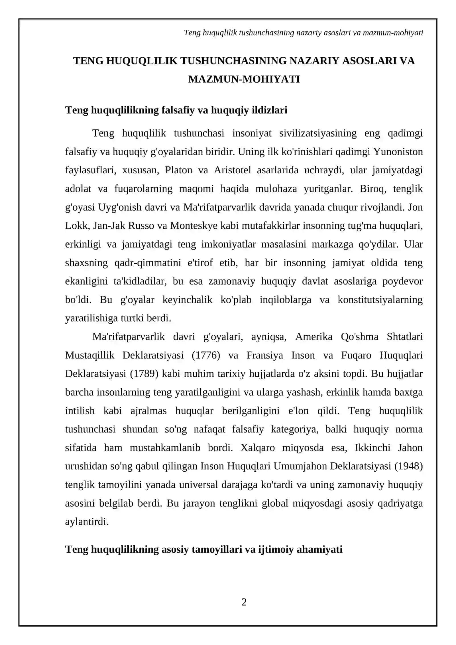Teng huquqlilik tushunchasi va uni maktabgacha yoshdagi bolalarda shakllantirish 4