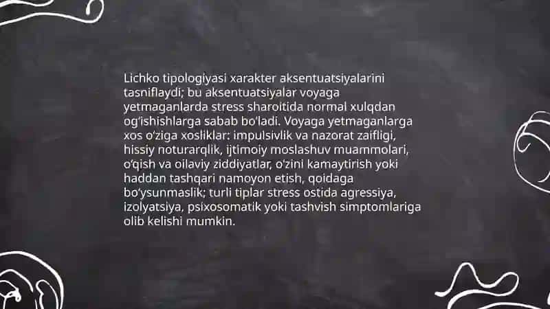 Xarakter aksentuatsiyasi nazariyasi 4